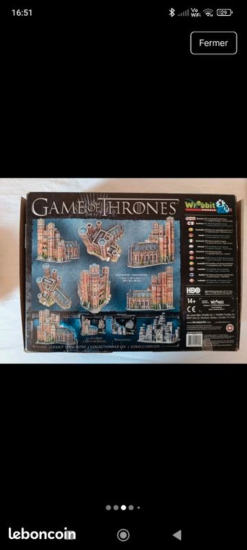 Puzzle 3D game of thrones (image 3)