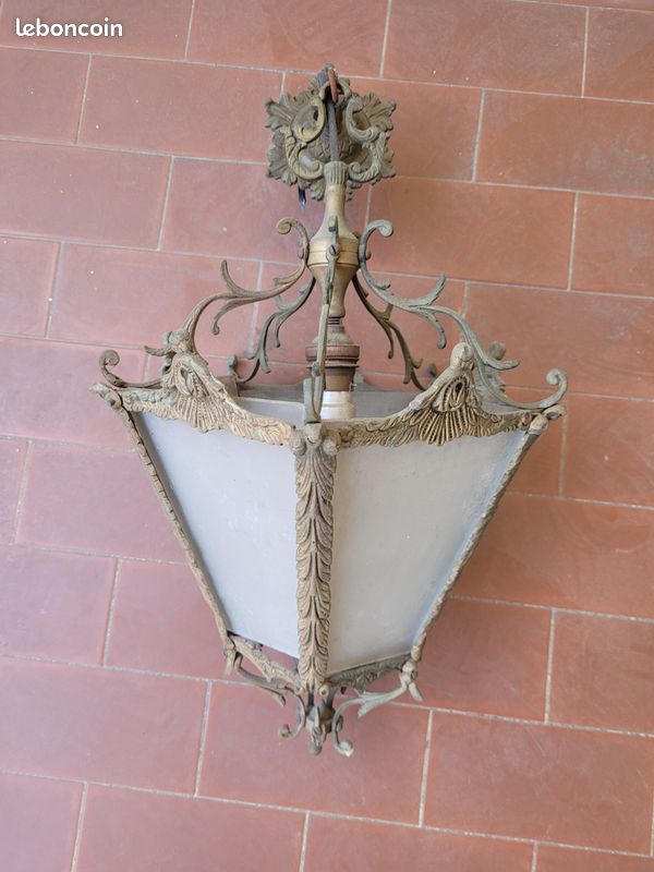 Lanterne en bronze ancienne (image 3)