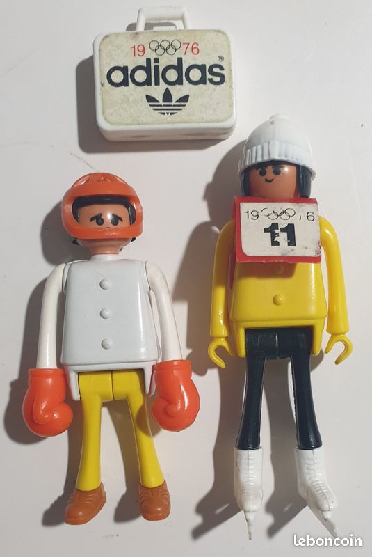 Figurine Vintage Skieur JO 1976 - Cefa-Boys PLAY-KIT (Play Big) - Années 70 - Occasion - Collectible