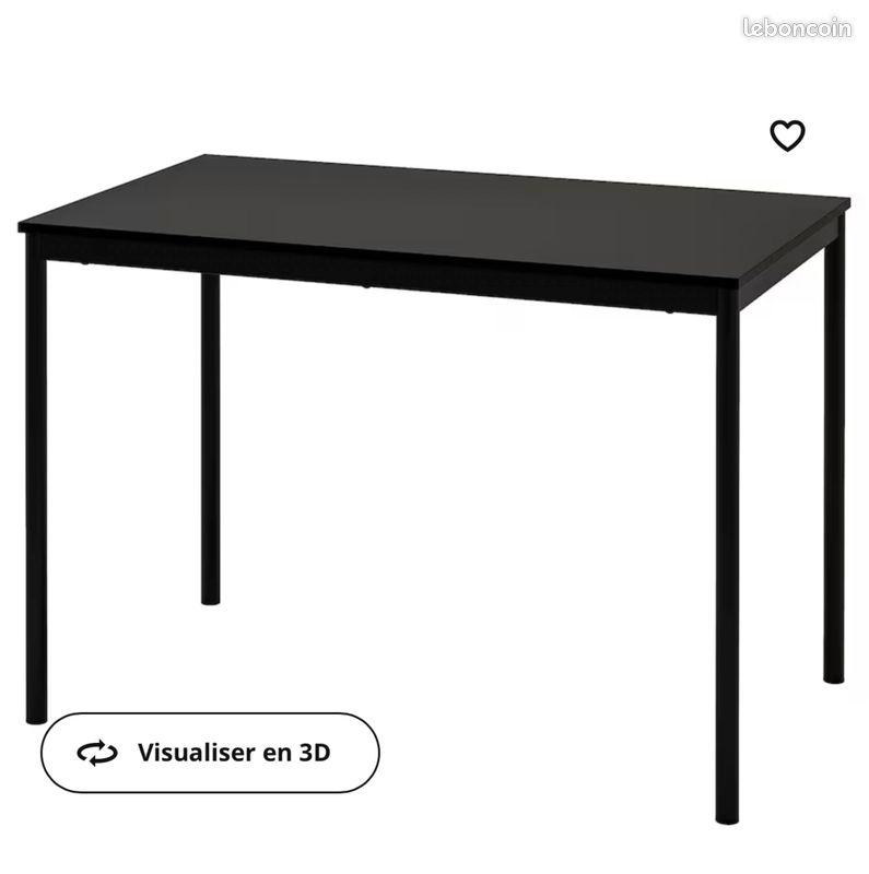 IKEA table noire (image 1)