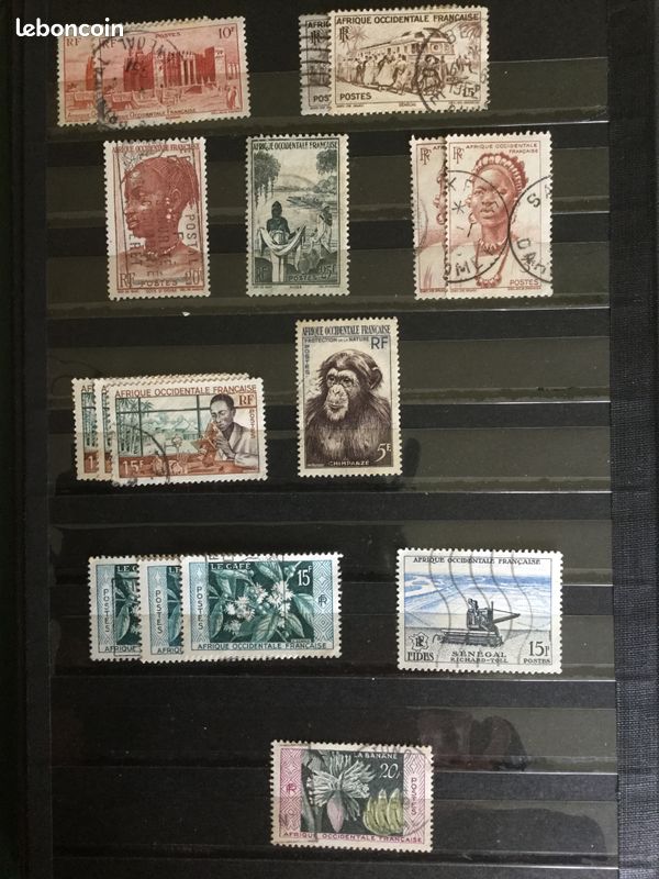 Timbres AOF et colonies Françaises (PT08) (image 2)