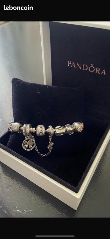 Bracelet En Argent Massif 925/1000e Poinçonné – Pour Charms – Neuf Avec étiquettes