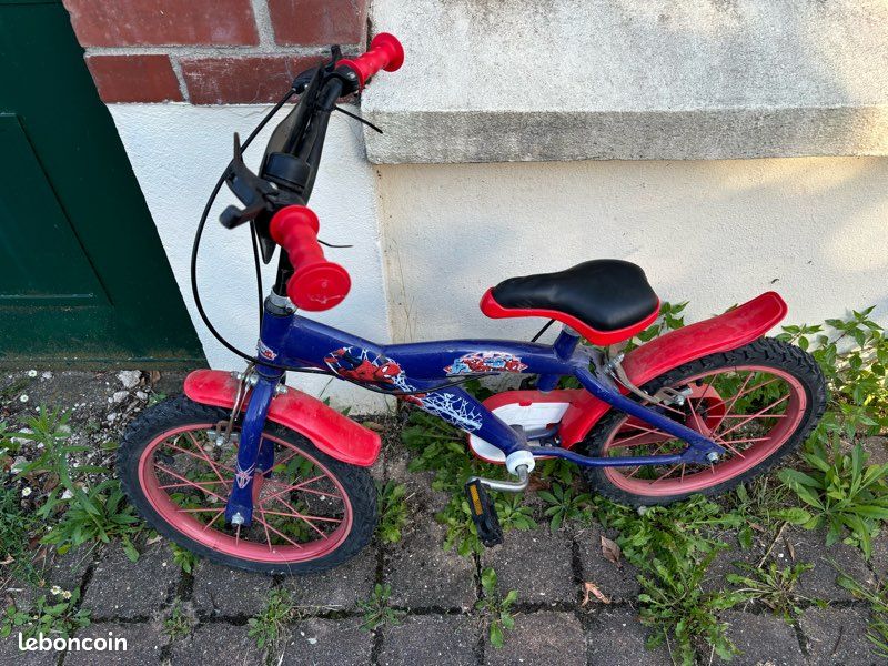 Bicyclette Velo Spiderman Ans Vélo Enfant 3-6 Ans Spiderman Avec