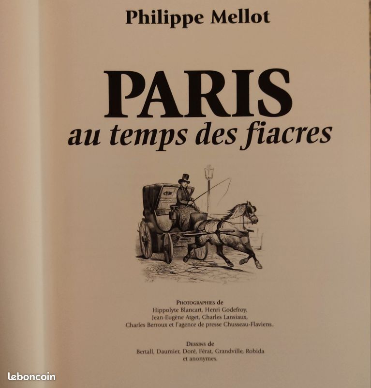 Livre "PARIS AU TEMPS DES FIACRES" (image 2)