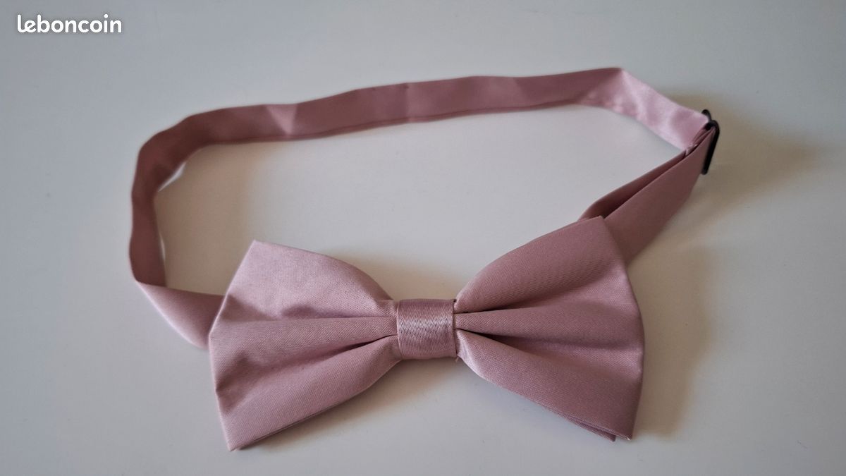 Nœud papillon rose pour costume (image 2)