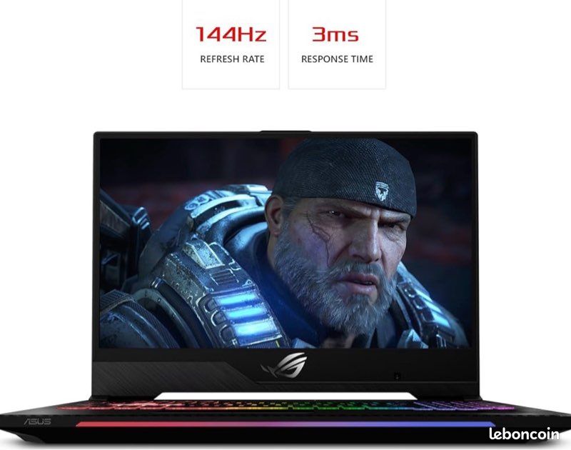 ASUS ROG STRIX SCAR II – 17” Gaming – i7 – RTX 2060 6Go – 32Go RAM – SSD Samsung NVMe 1To – 144Hz (image 2)