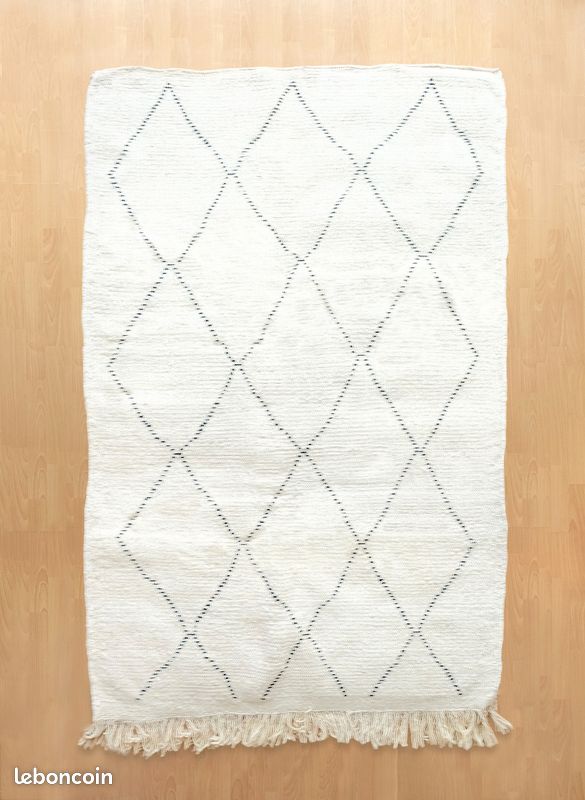 TAPIS BENI OUARAIN LAINE, 195x125cm NEUF (image 2)