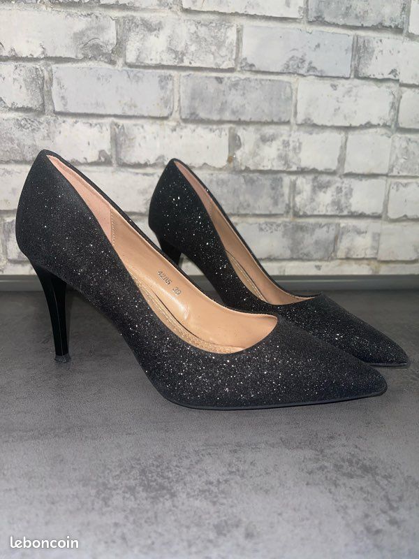 Stiletto Escarpin A Paillette Escarpin Rose Gold Paillette Sales