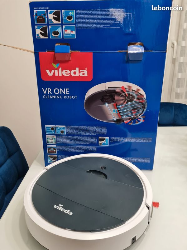 Robot Aspirateur Vileda VR 100 - Fonctionnel - Occasion Avec Chargeur Et Filtre - Sans Sac