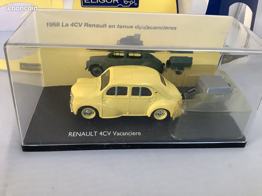 Modèle Réduit 1/43 Renault 4CV Vacancier - Marque Eligor - Occasion