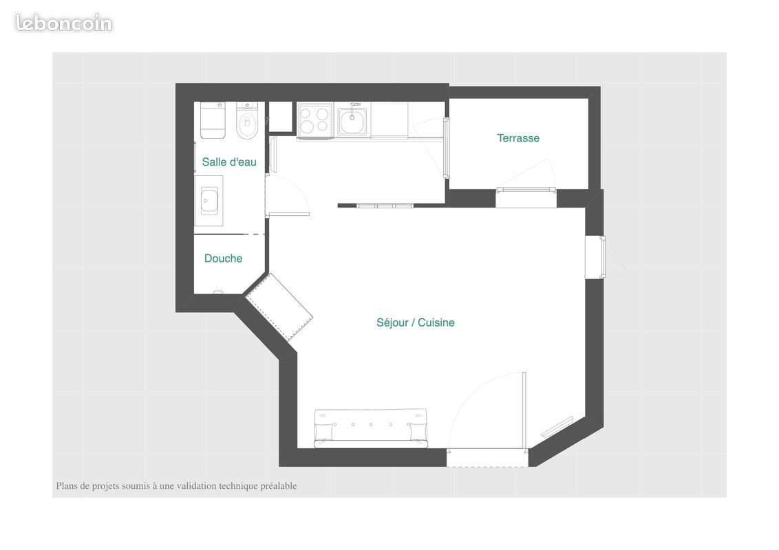 Appartement a louer sucy-en-brie - 1 pièce(s) - 26 m2 - Surfyn