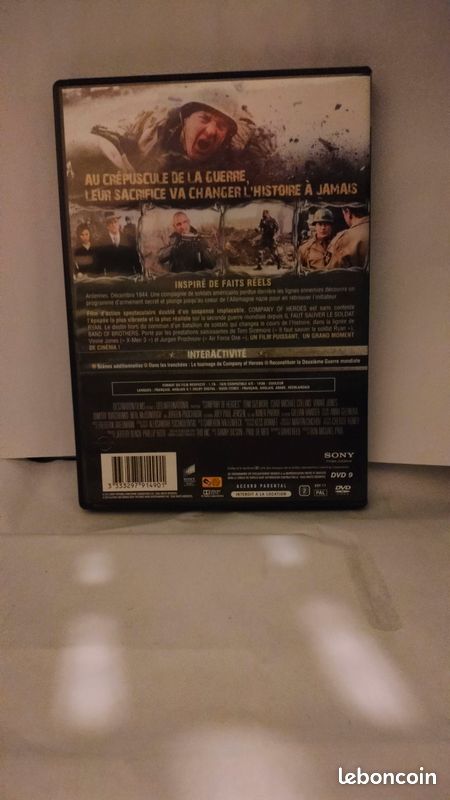 Vend dvd film DE GUERRE<< COMPANY OF HEROES (image 2)