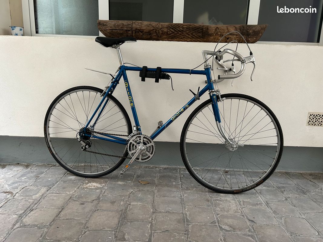 Poignées Felt Bleues Pour Vélo Ancien – Caoutchouc – Fabrication Française