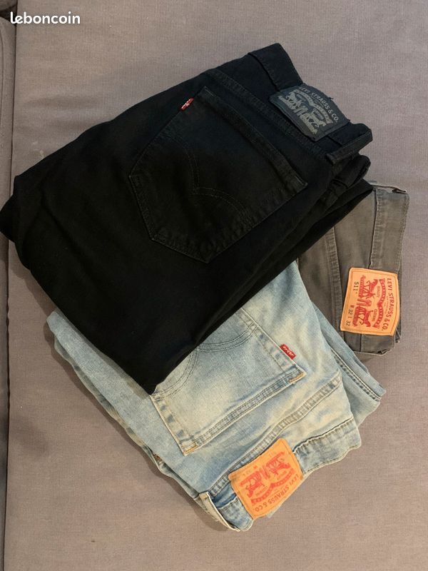 Jeans Levis x3 taille W32 L32 et W33 L32 (image 2)