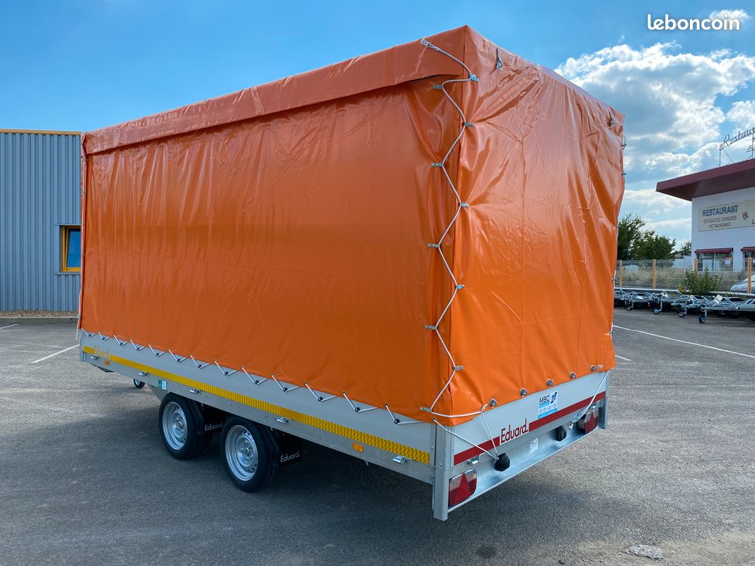 Camion RENAULT JM 240 PLATEAU a ridelles baché + REMORQUE bachée | eBay