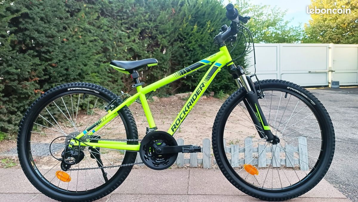 Jaune Fluo Selle Vtt 24 Pouces VTT 24 Pouces Garçon B'twin Jaune