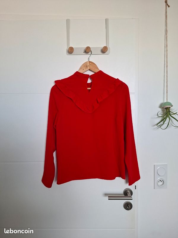 Blouse rouge S (image 3)