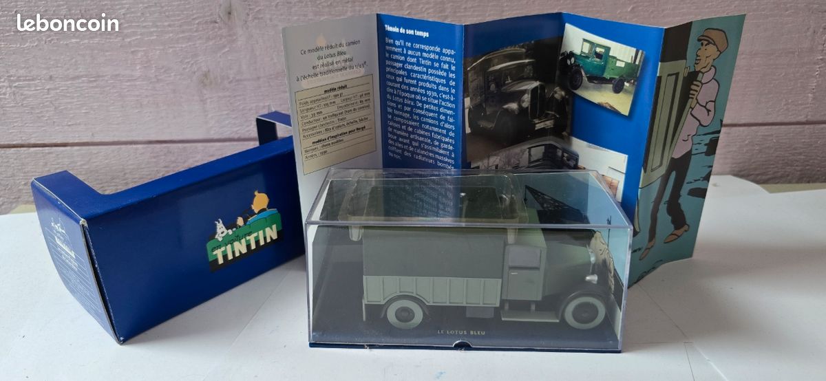 Voiture Miniature Tintin N°53 : Le Camion D'Opium Du Lotus Bleu - Édition Atlas - Occasion Collection