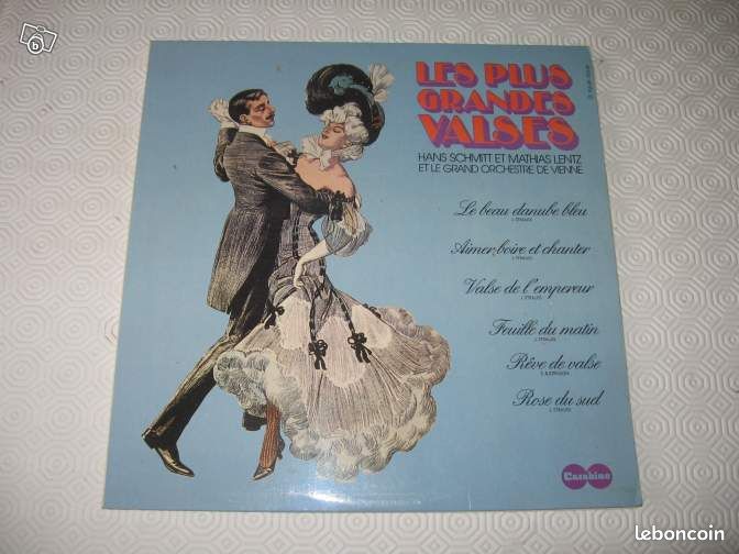 Disque vinyle 33 T les plus grandes valses (image 1)