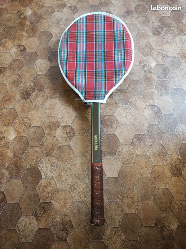 Ancienne Raquette De Tennis Slazenger Modèle Olympic En Bois – Vintage Angleterre
