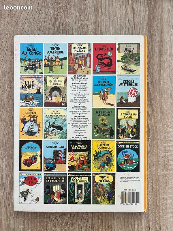 Tintin – L’Étoile Mystérieuse – BD Casterman cartonnée – Hergé (image 2)