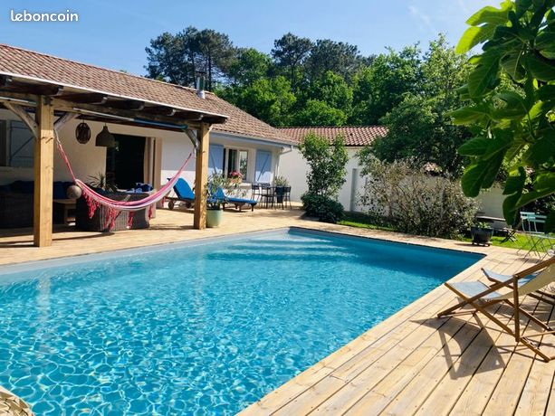 Maison avec piscine chauffée, dépendance de 64 m² et grande terrasse – Salaunes