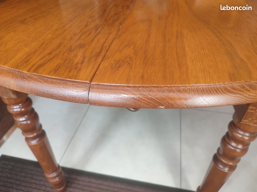 Table chêne avec deux allonges (image 2)