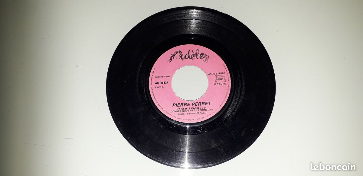 45T Pierre Perret - Vaisselle Cassée (image 4)