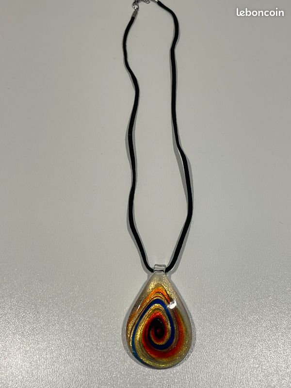 Pendentifs Super En Verre De Murano X 2 Occasion - Sans Collier, Bon état