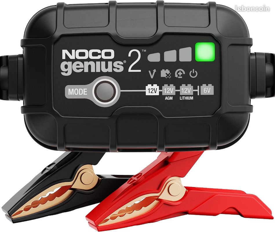 NOCO GENIUS2EU, Chargeur de Batterie de Voiture 2A, Chargeur de Batterie 6V et 1 (image 1)