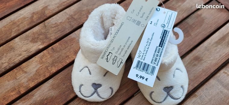 Leboncoin Chaussons Monoprix Monoprix Moufles Bebe Chaussons Bébé