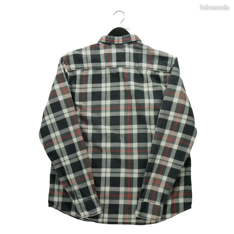 Dickies Chemise classique Homme Taille M à carreaux Gris #QWE3215