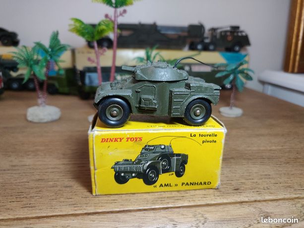 Rare Auto-Mitrailleuse SFA militaire neuf boite jouet ancien tôle