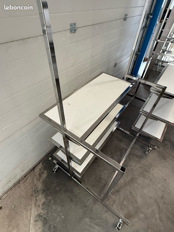 Étagère porte vêtement pour dressing chrome (image 4)