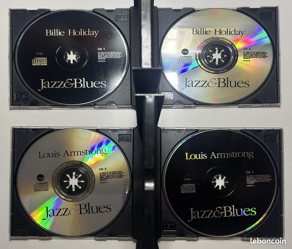 2 coffrets de 2 CD chacun - standards de blues et de jazz Billie Holiday / Louis Armstrong (image 3)