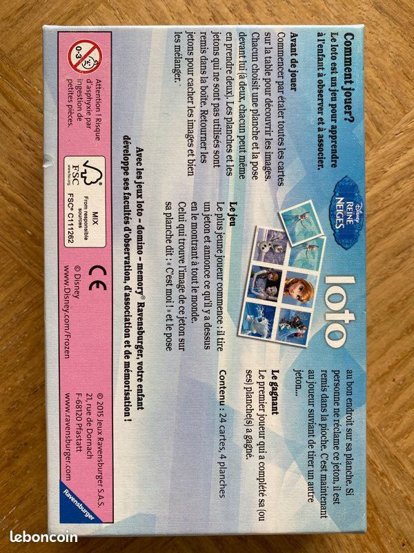 Jeu de loto Reines de Neiges (image 2)