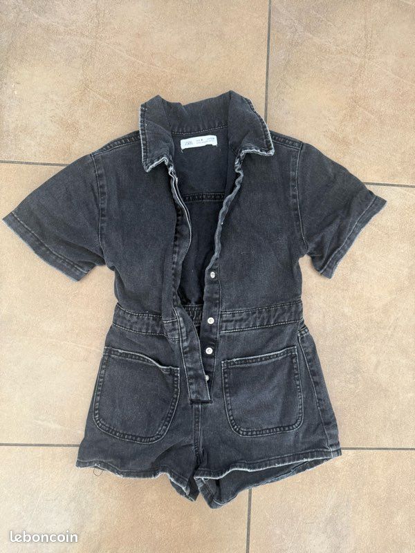 Combishort courte en jean ans Vêtements