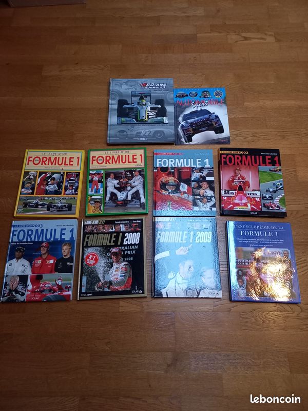 Livres formule 1 le lot État neuf collection, bonne affaire pour les revendeurs en brocantes (image 1)