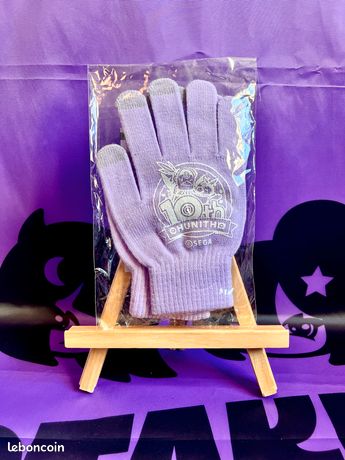 2 Paires De Gants Officiels SEGA Chunithm & Maimai, Gris Et Rouge, Taille Unique - Neuf Avec étiquettes