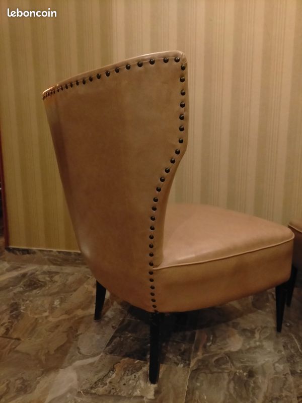 Fauteuils cocktail beige 50/60 (image 2)