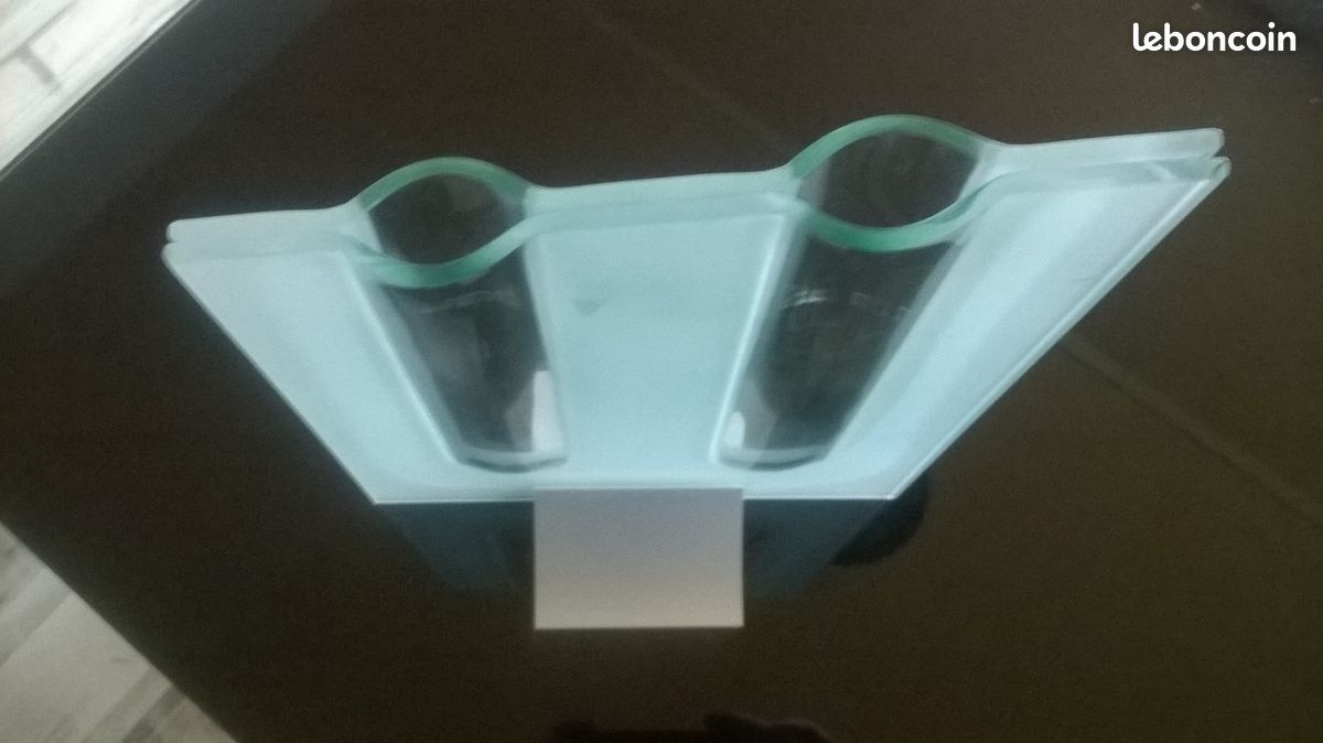Vase rectangulaire extra plat en verre (image 1)