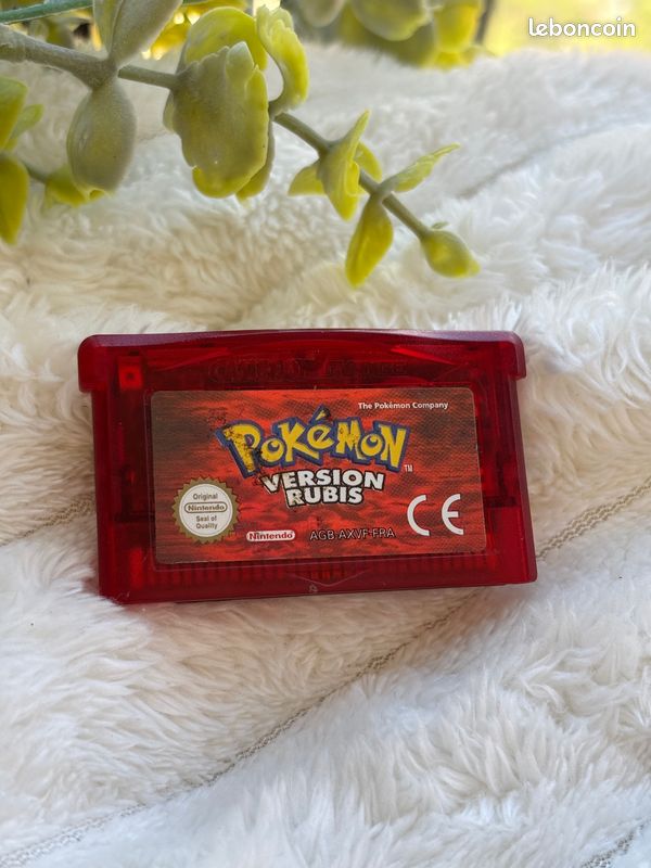 🌸 Jeu Nintendo Gameboy Pokemon Rubis, version française (image 1)