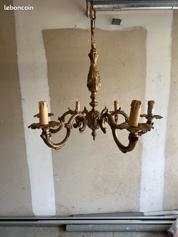 Lustre en bronze véritable (image 2)