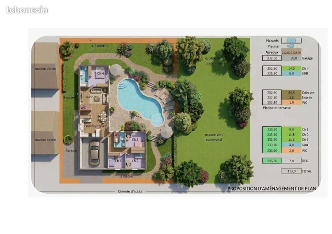 Vente Terrain Viabilisé (537 m2) + Exemple de Projet de Maison · à Saint-Pierre-de-Lages · 125 000 €