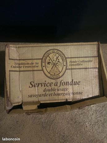 Service à Fondue Fontignac - Fonte émaillée Rouge - Bourguignonne Et Savoyarde