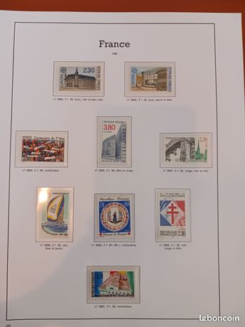 ALBUM avec FEUILLES FO 1960-1990 Yvert et Tellier TIMBRES DE FRANCE OCCASION - Gonçalves Lobo