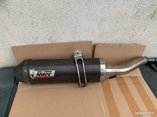 K.055.L3C POT D'ÉCHAPPEMENT MIVV COMPLET OVALE EN CARBONE KAWASAKI VERSYS 650 2021-2023