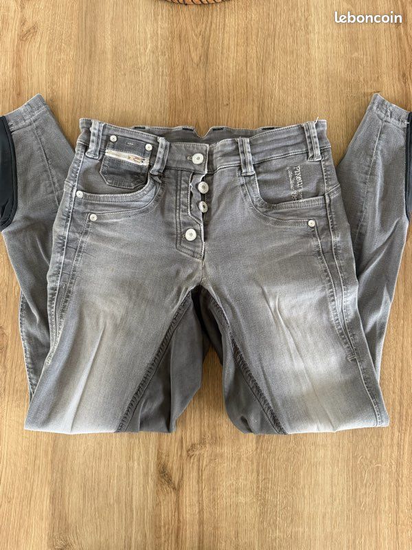 Pikeur - Pantalon D'équitation Femme/Fille - Taille 76 (W22) - Gris - Extensible - Occasion