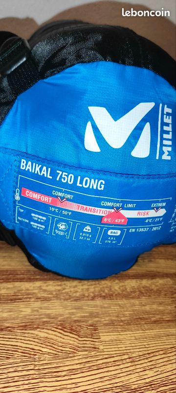 Sac de couchage Millet Baikal 750 long Sport Plein air