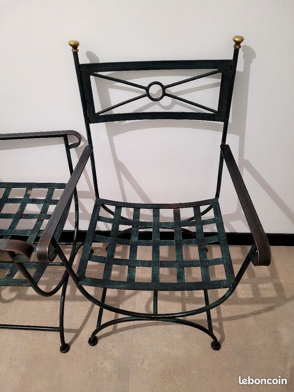 Fauteuil en fer forge (image 1)